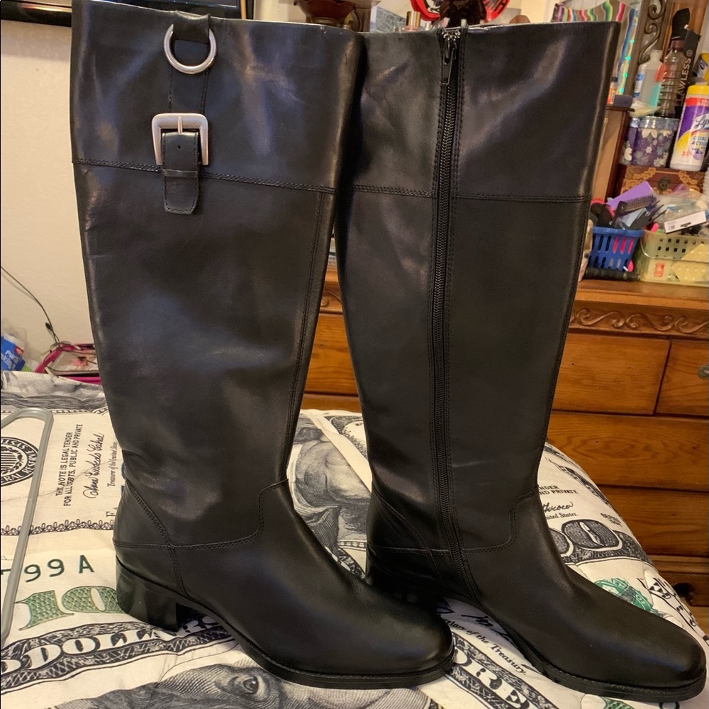 Franco sarto women’s black Jonas boots 11M